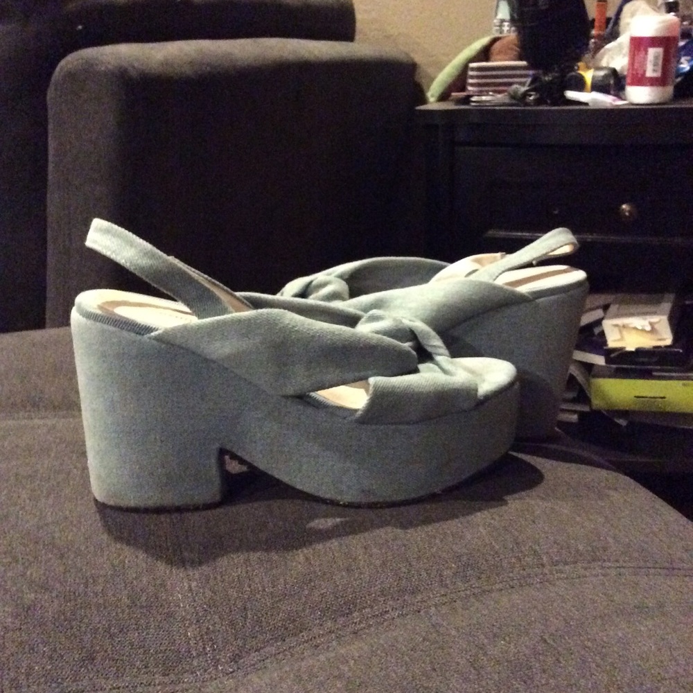 Intentionally blank shoes worn twice